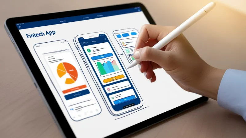 Diseño de una app móvil en una tablet