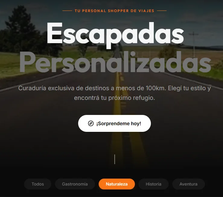 Escapadas Buenos Aires pantalla 4